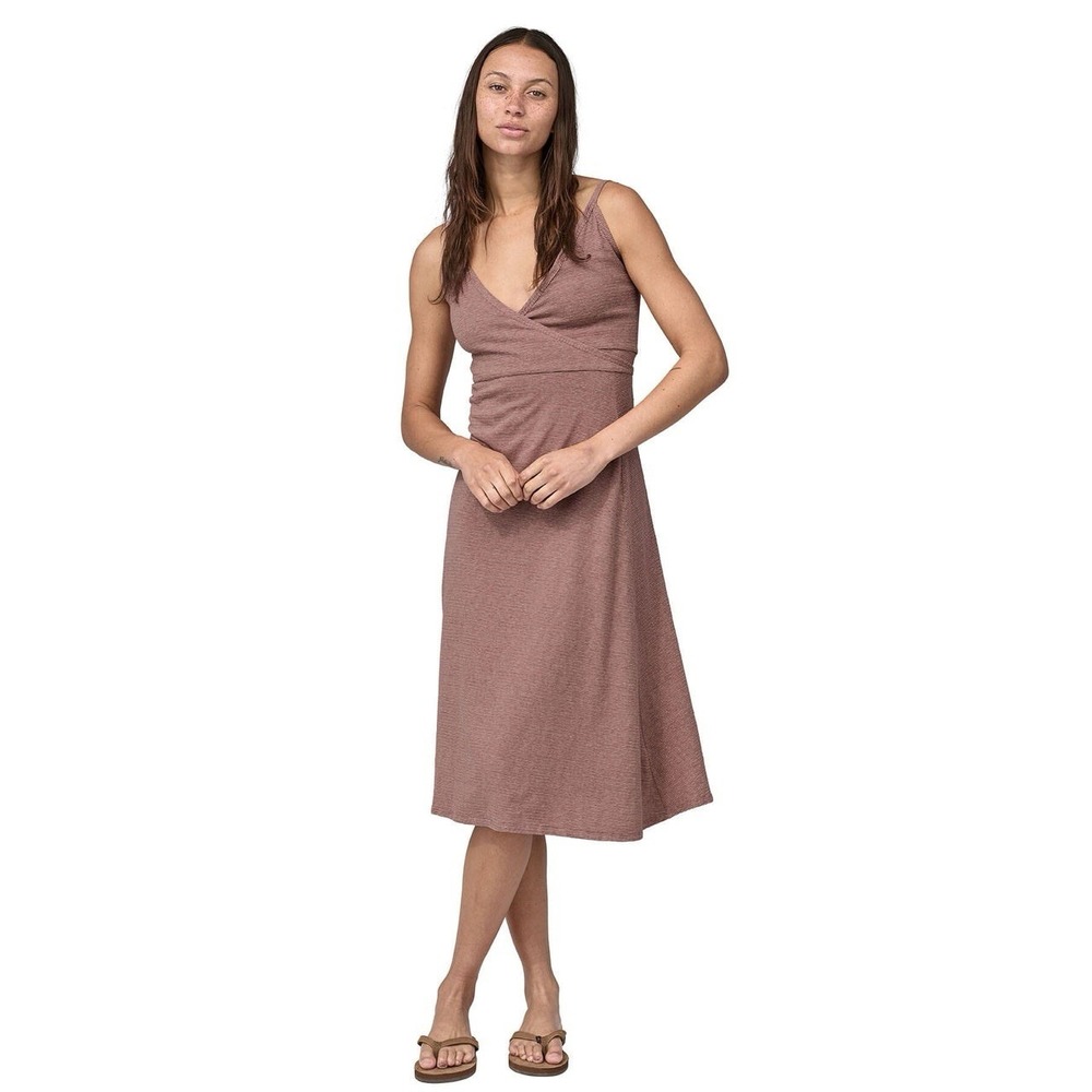 Patagonia Women's Wear With All Dress Small Organic Cotton & Hemp Mauve